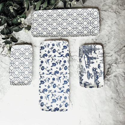Chinoiserie Serving Set in Blue and White 4 Piece