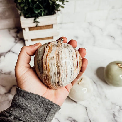 Marble Apple Paperweight for an Elegant Desk Glow