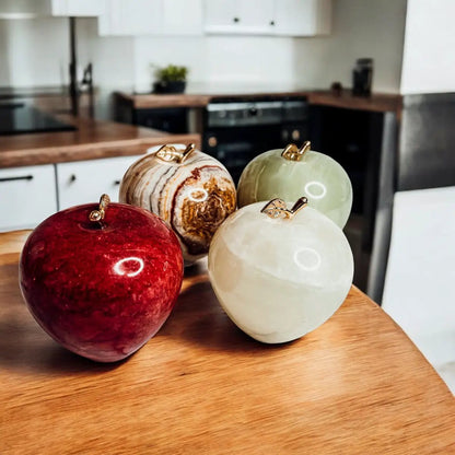 Marble Apple Paperweight for an Elegant Desk Glow