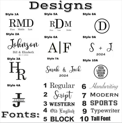 Texas Longhorn Boot Jack boot pulls image showcasing a font design sheet with 12 styles on Tampa Home & Garden Store