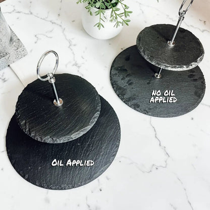 Tiered Slate Tray Stand for Entertaining
