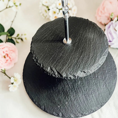 Tiered Slate Tray Stand for Entertaining