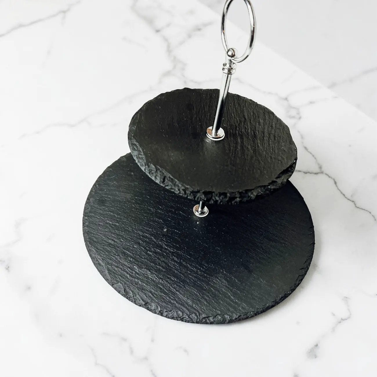 Tiered Slate Tray Stand for Entertaining