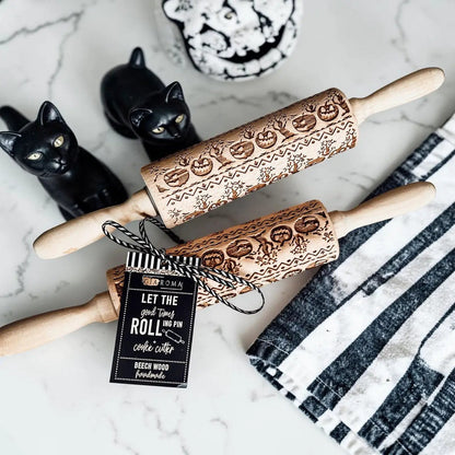 Halloween Pumpkin Party Embossed Rolling Pin
