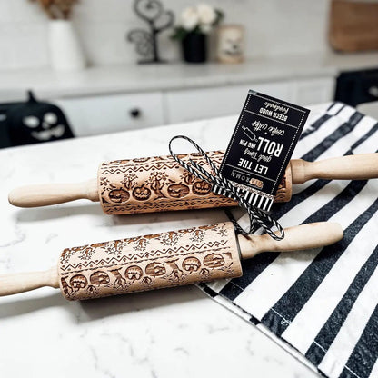 Halloween Pumpkin Party Embossed Rolling Pin