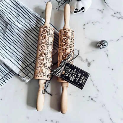 Halloween Pumpkin Party Embossed Rolling Pin