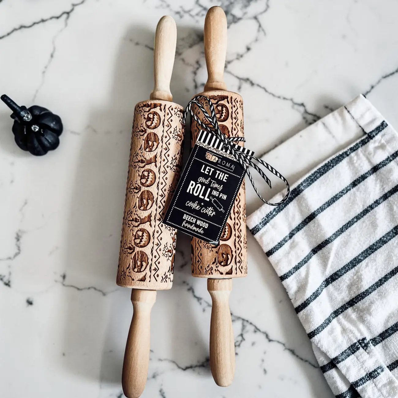 Halloween Pumpkin Party Embossed Rolling Pin