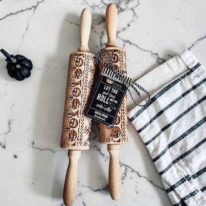 Halloween Pumpkin Party Embossed Rolling Pin