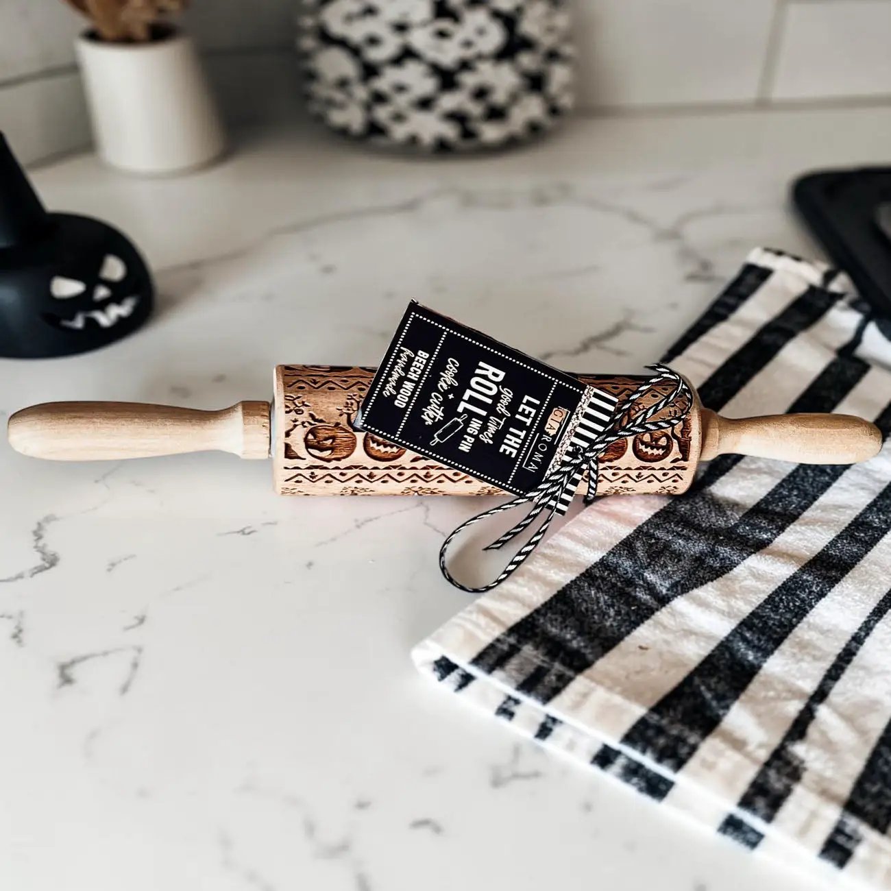 Halloween Pumpkin Party Embossed Rolling Pin