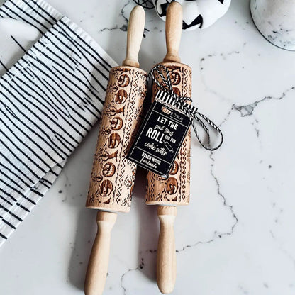 Halloween Pumpkin Party Embossed Rolling Pin