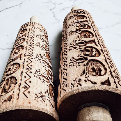 Halloween Pumpkin Party Embossed Rolling Pin