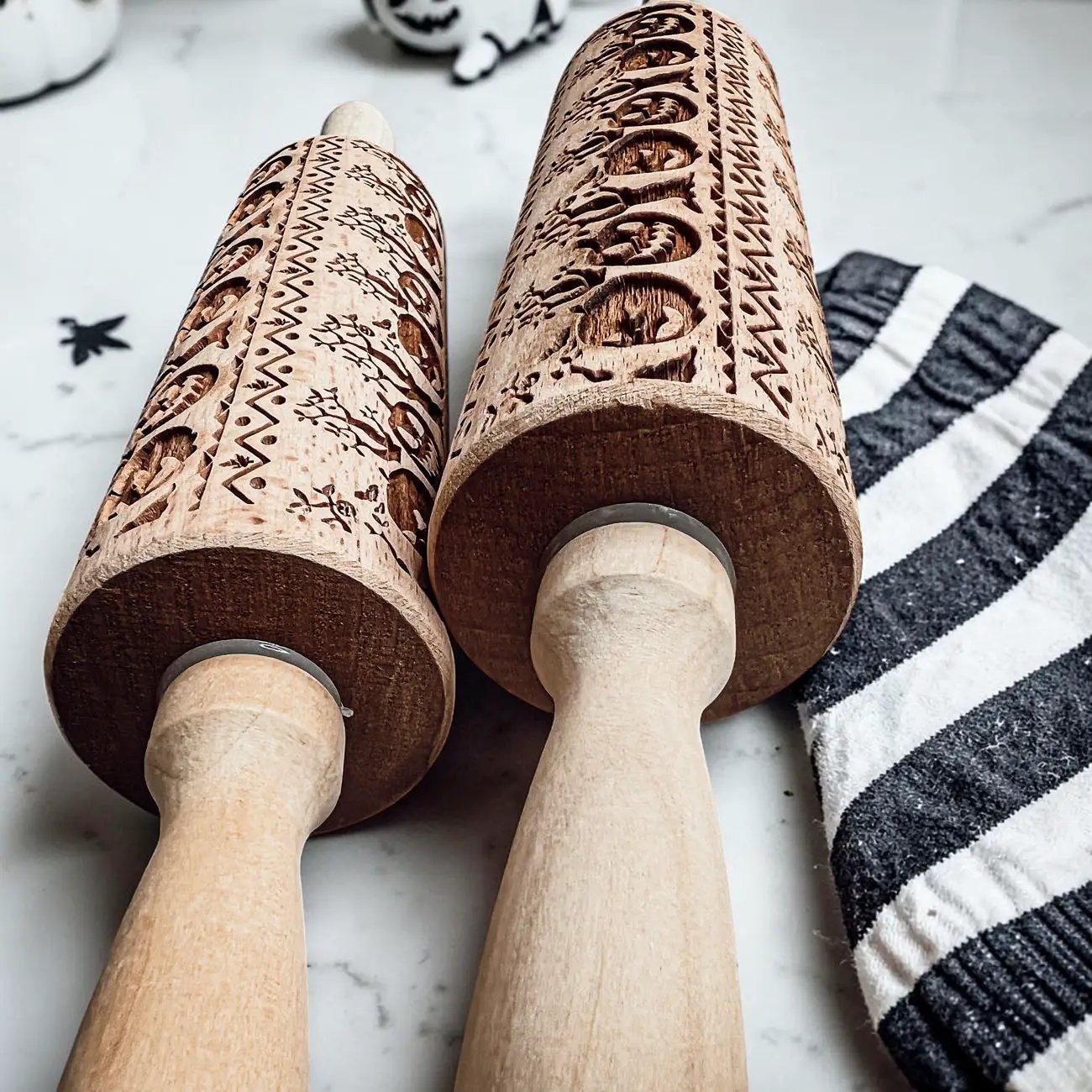 Halloween Pumpkin Party Embossed Rolling Pin