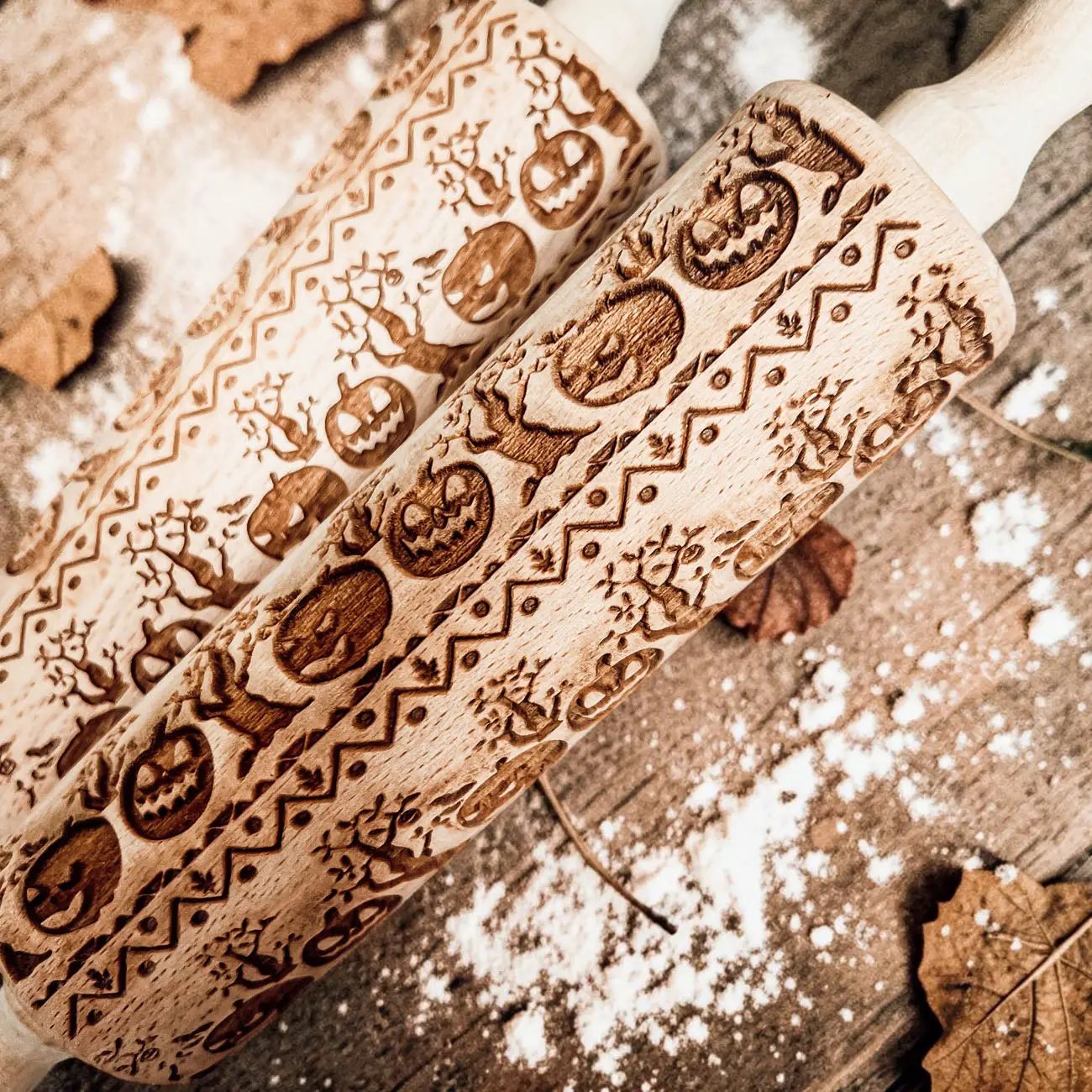 Halloween Pumpkin Party Embossed Rolling Pin