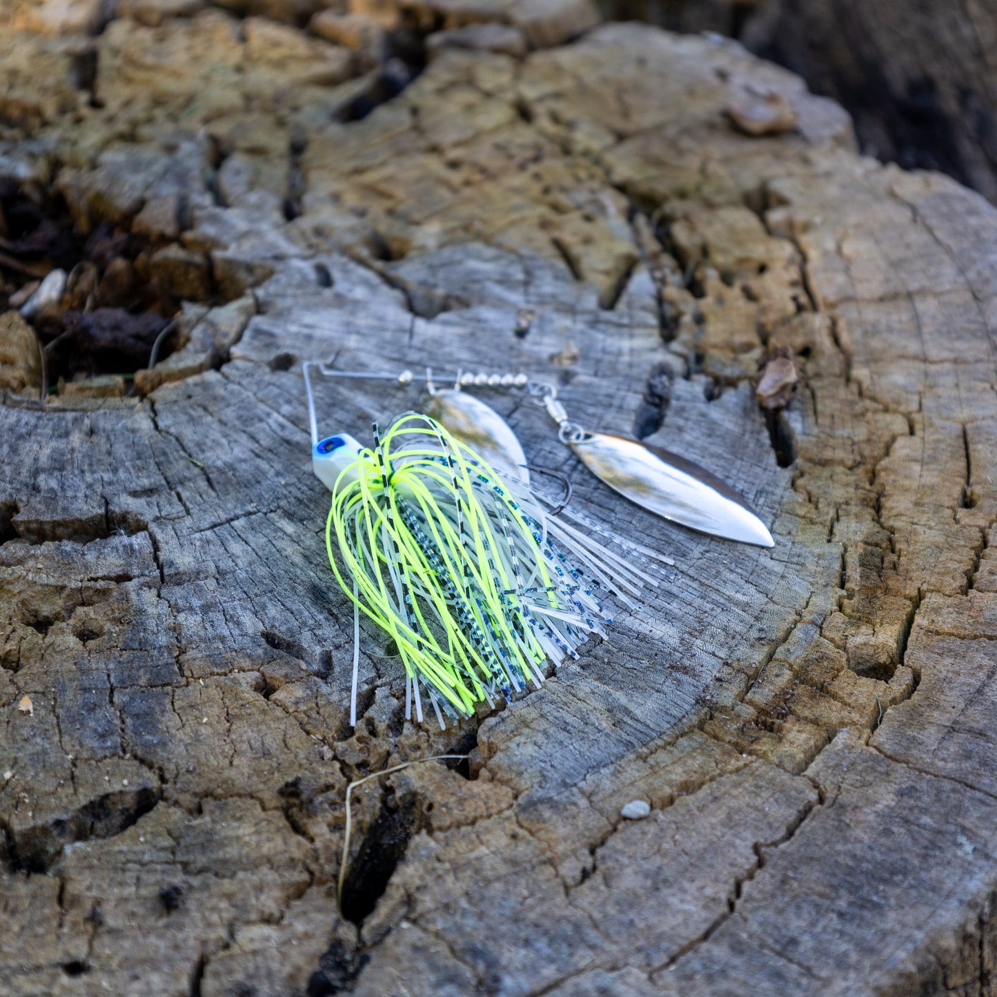 Jigs de spinnerbait de doble hoja de sauce de tungsteno Reaction Tackle (paquete de 2) - Nuevo