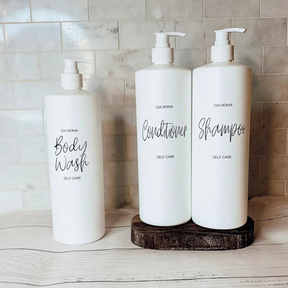 32oz Plastic White Dispensers for Home Refillable