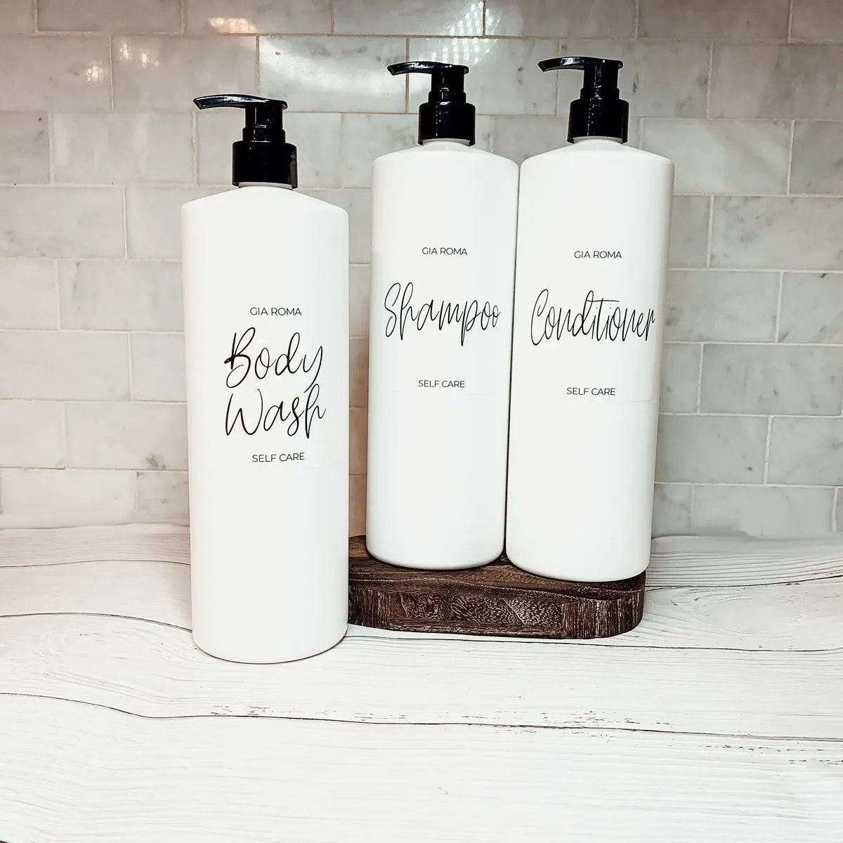 32oz Plastic White Dispensers for Home Refillable