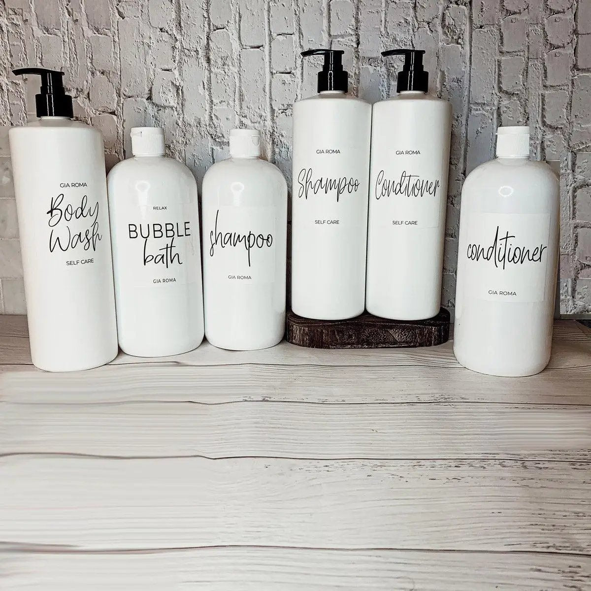 32oz Plastic White Dispensers for Home Refillable