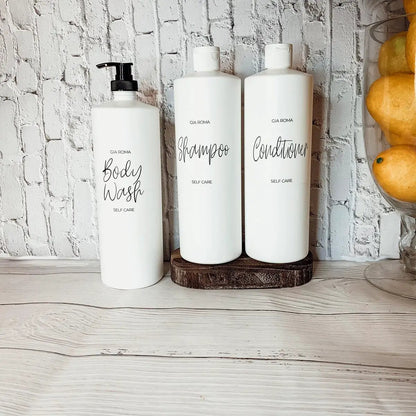 32oz Plastic White Dispensers for Home Refillable