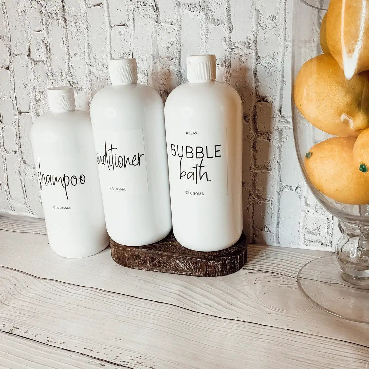 32oz Plastic White Dispensers for Home Refillable