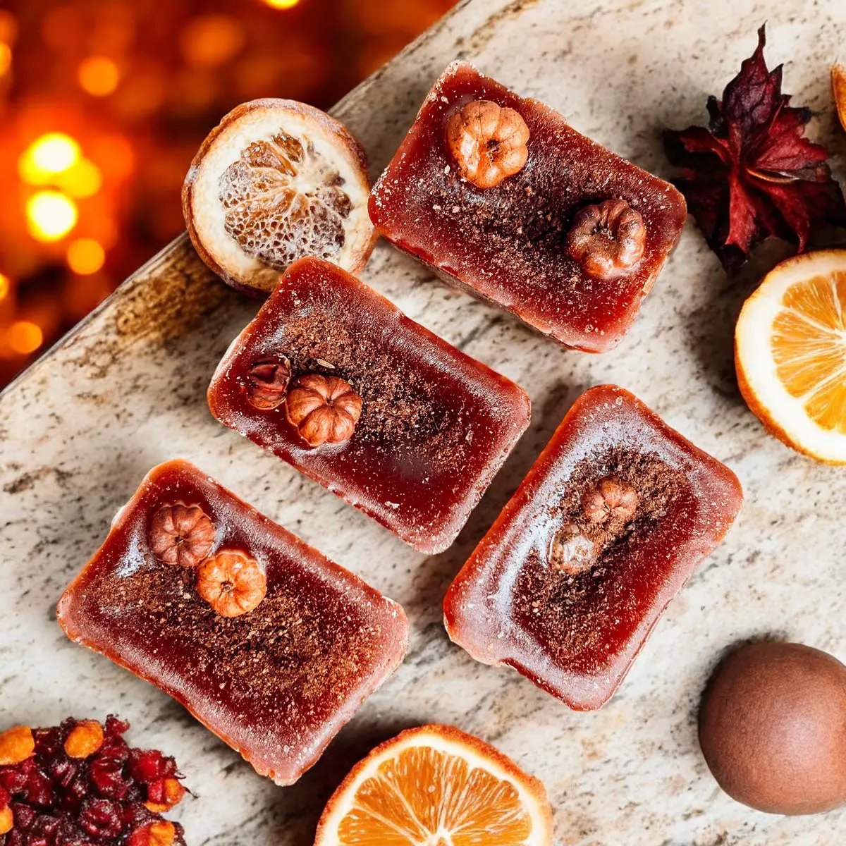 Gia Roma Pumpkin Buttercream Wax Melts Cinnamon Pie wax tarts red-orange with pumpkin accents on Tampa Home & Garden Store