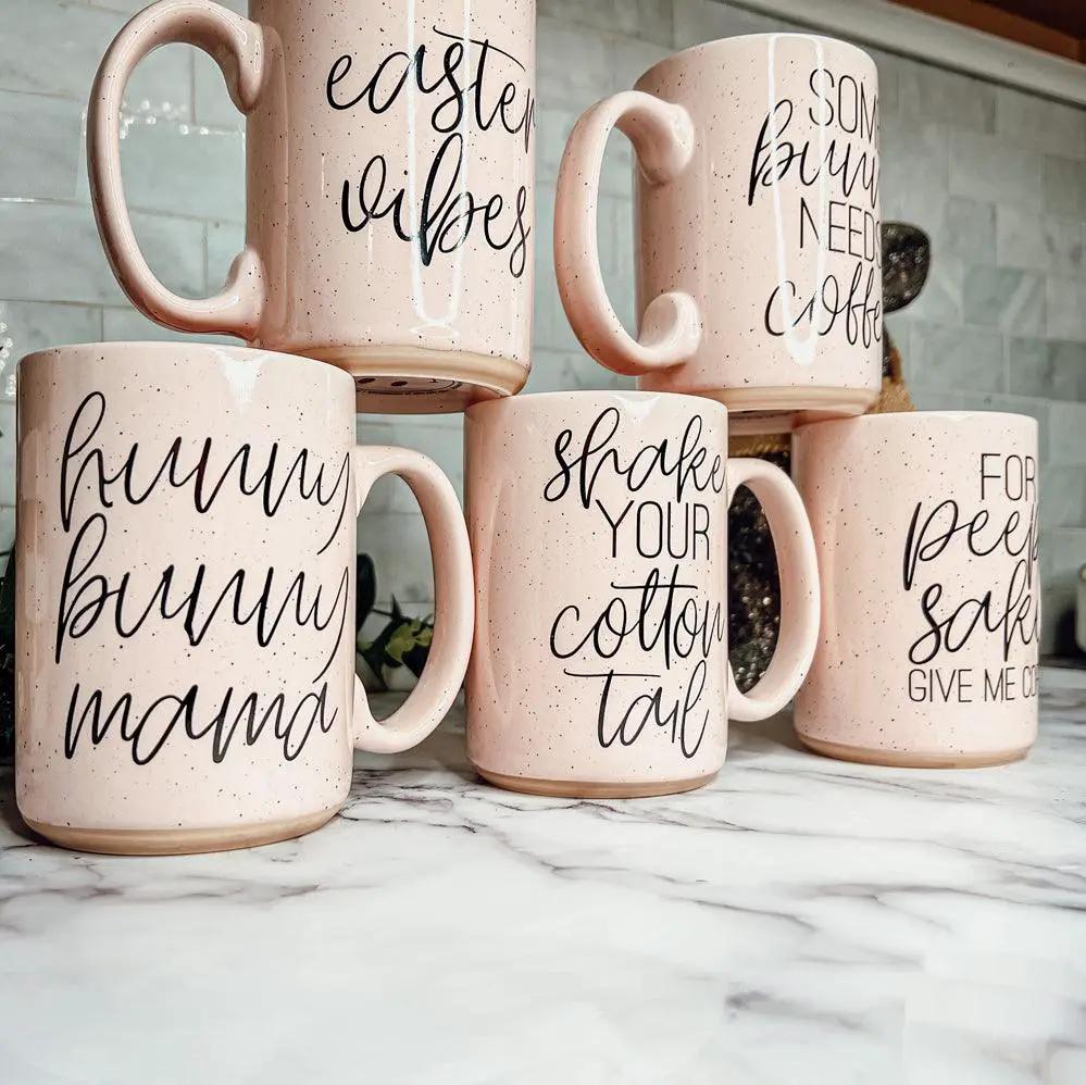 Hunny Bunny Mug for Moms 16.23oz Speckled Finish