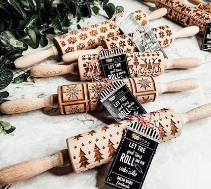 Christmas Rolling Pin Set In 10 Styles Varieties