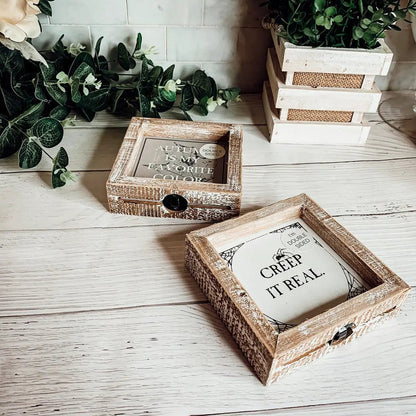 Creep and Autumn Double Sided Sign for Home Decor