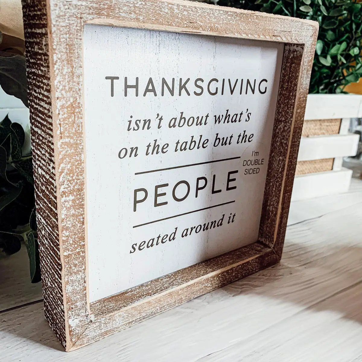 Trick and Thanksgiving Double Sided Sign