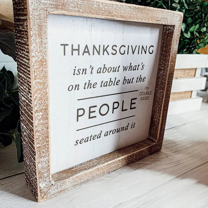 Trick and Thanksgiving Double Sided Sign