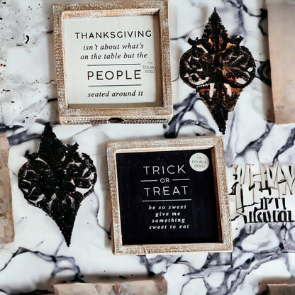 Trick and Thanksgiving Double Sided Sign