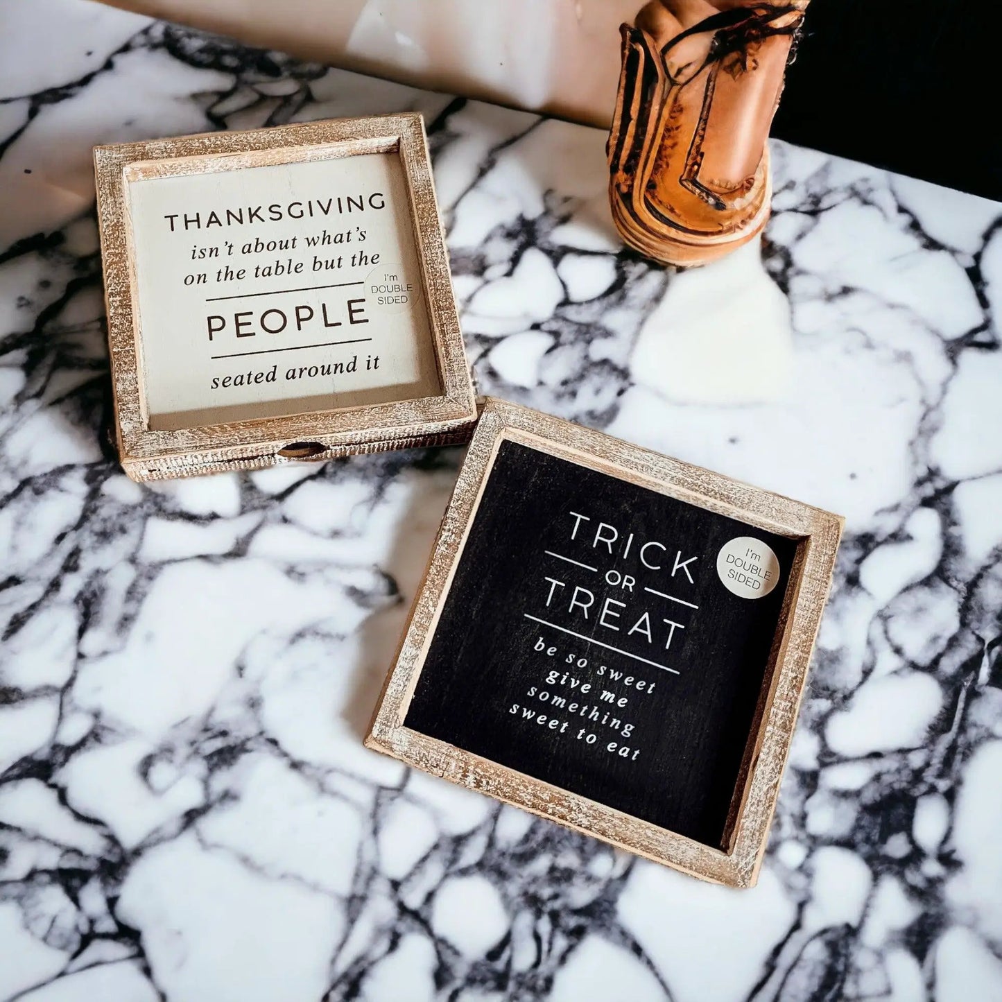 Trick and Thanksgiving Double Sided Sign