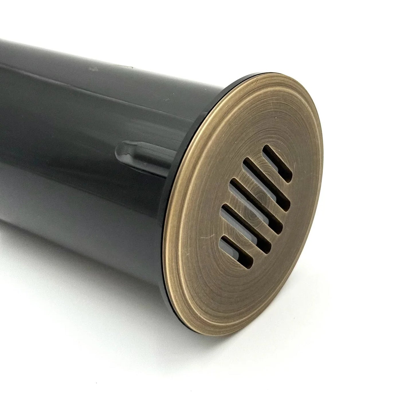 Lámpara de pozo enterrada de latón fundido negro Stelvio Iluminación paisajística de bajo voltaje