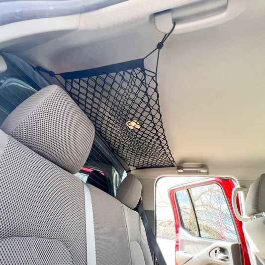 Nissan Frontier Attic Storage Net Flatirons Overland black overhead cargo net for SUV on Tampa Home & Garden Store