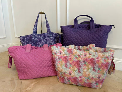 Alyssa Jumbo Quilted Nylon Tote – Lightweight, Spacious & Travel-Ready