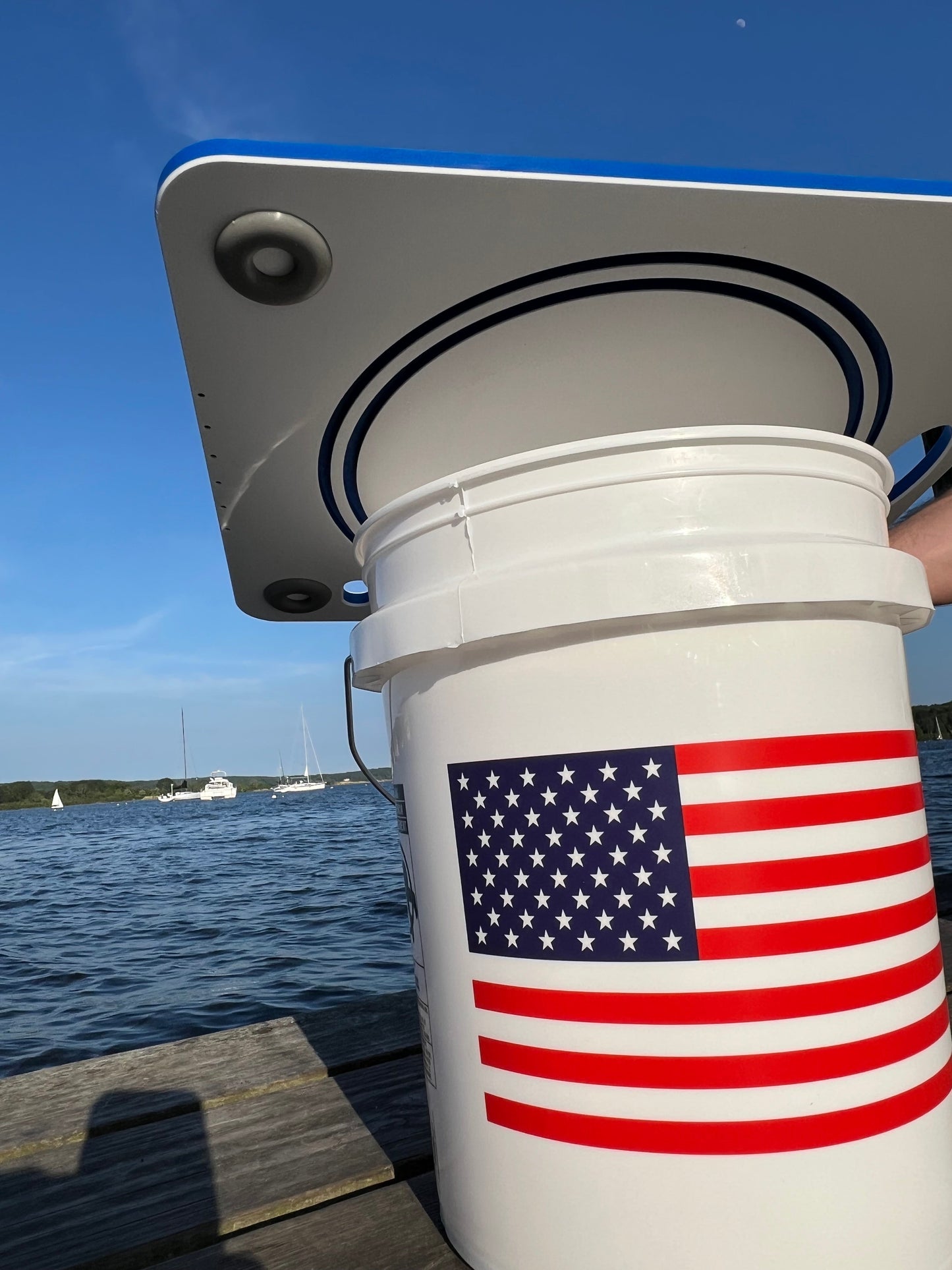 Bucket or Cooler Top Cutting Board