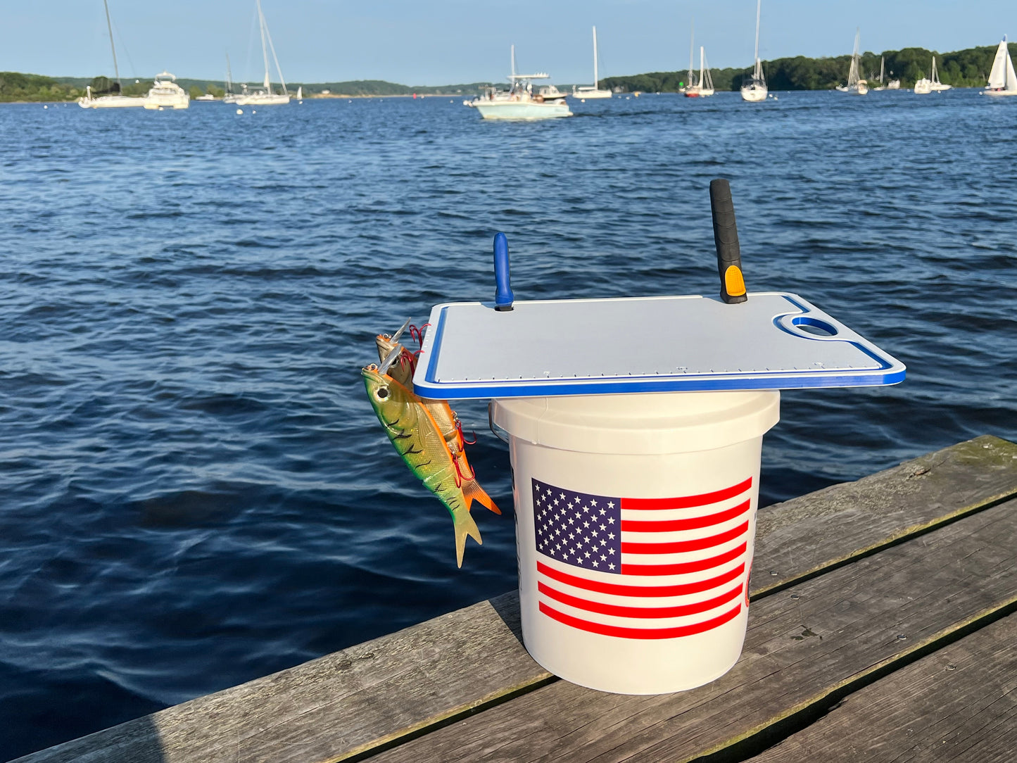 Trapski Rugged Fishing Bucket and Cooler Board