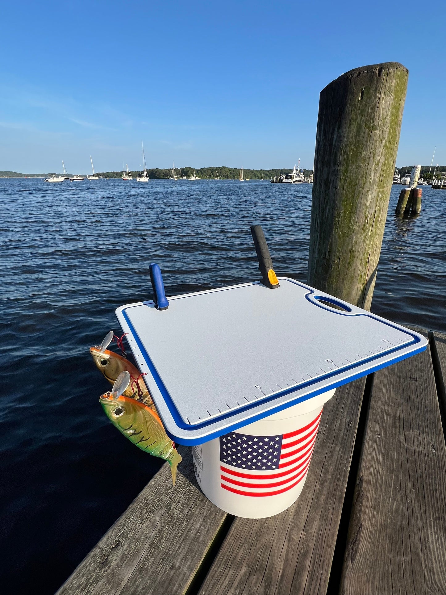 Trapski Rugged Fishing Bucket and Cooler Board