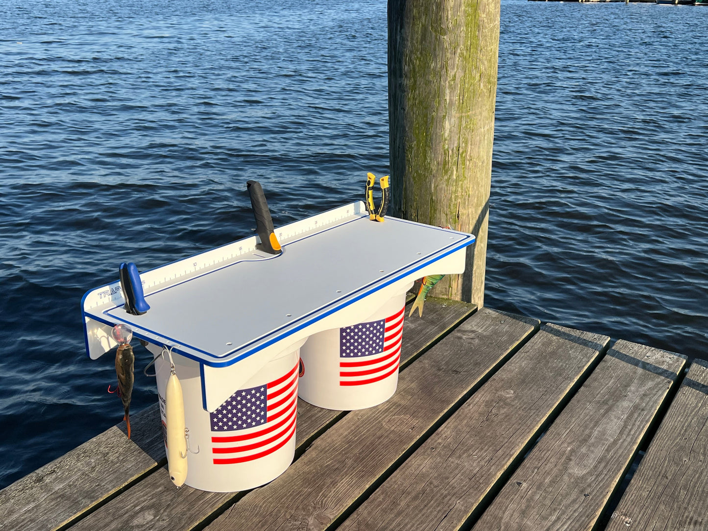 33" Fillet Table Top Cutting Board for 2 Buckets