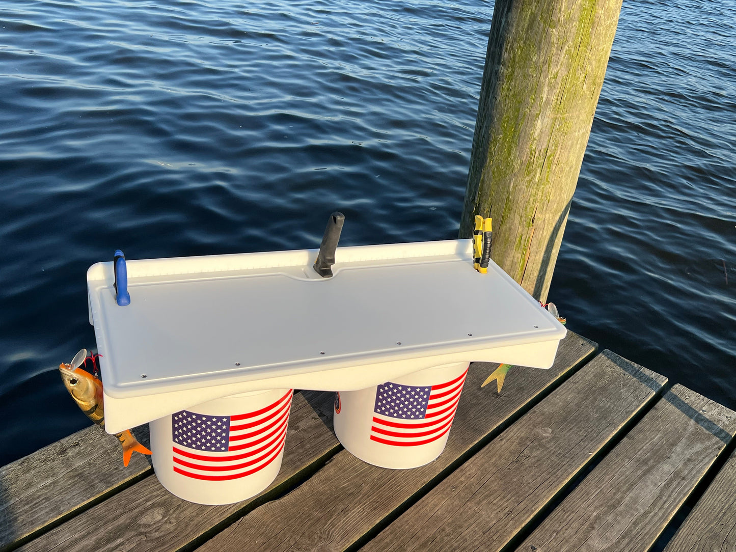 33" Fillet Table Top Cutting Board for 2 Buckets