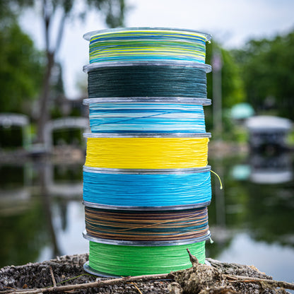 Ligne de pêche tressée Reaction Tackle X8 - Bleu marine, 8 brins