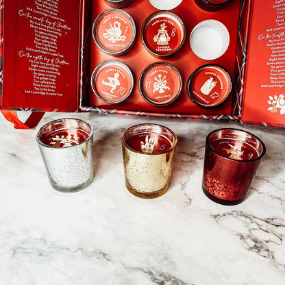 Advent Candle Set With Scented Candles Gift Box