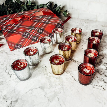 Advent Candle Set With Scented Candles Gift Box