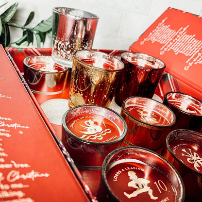 Advent Candle Set With Scented Candles Gift Box