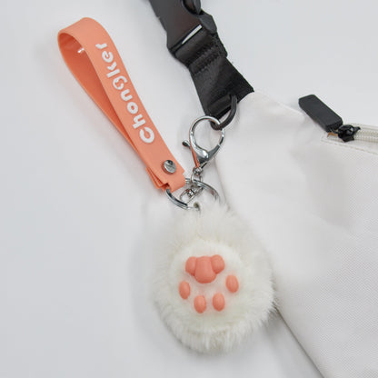 Cat Paw Keychain Plush Charm for Girls and Bags