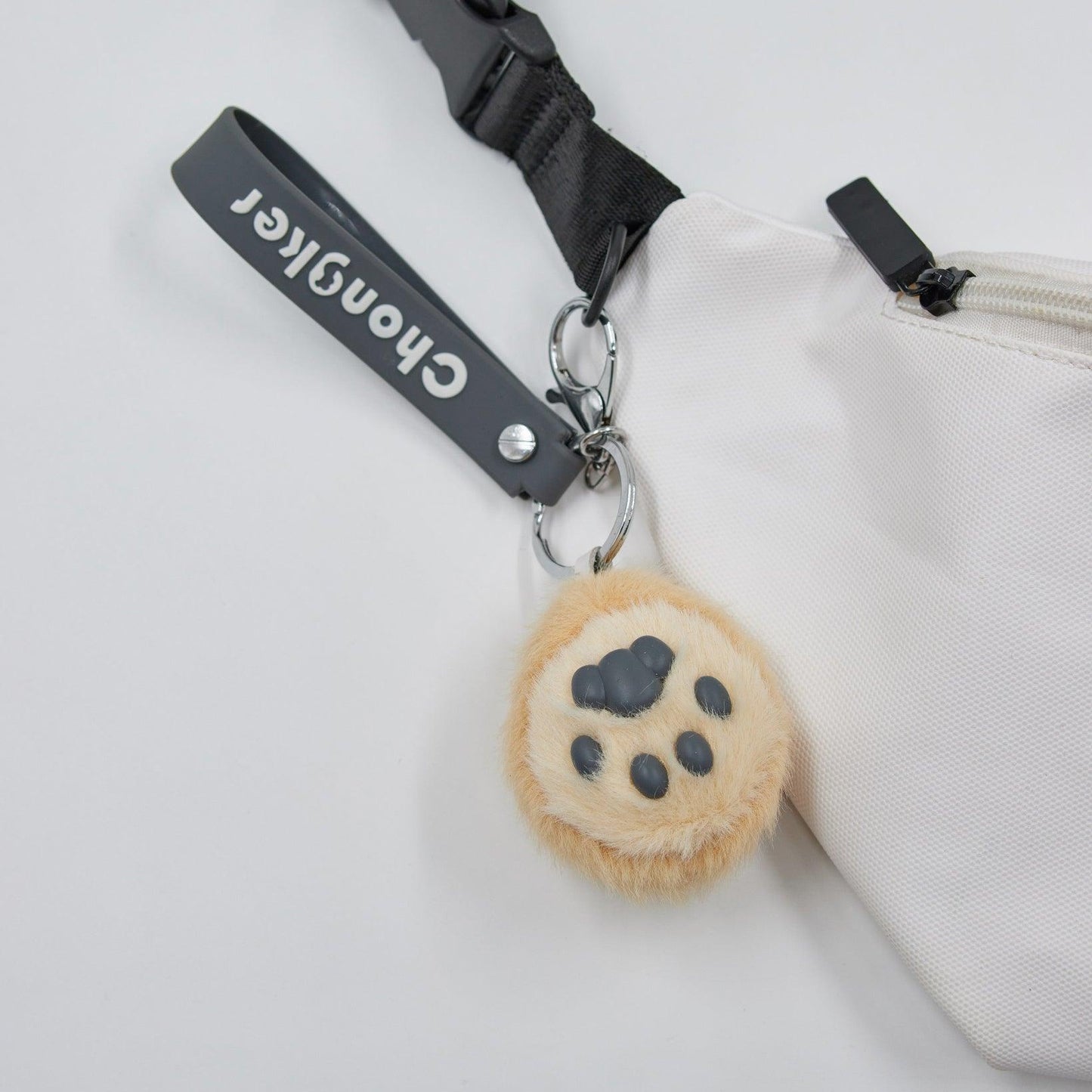 Cat Paw Keychain Plush Charm for Girls and Bags