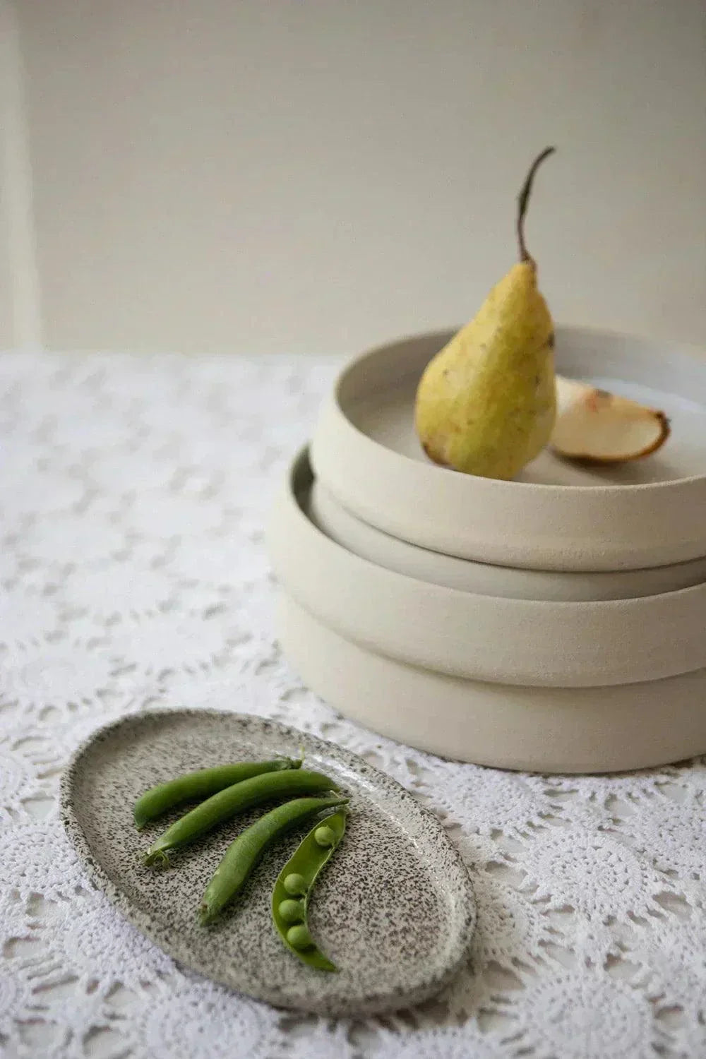 Large Handmade Oval Stoneware Serving Platter