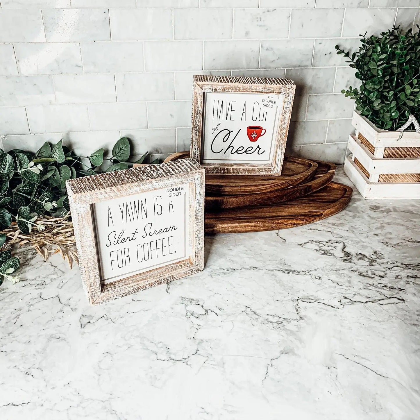 Cup of Cheer Sign for Coffee Bar Holiday Decor