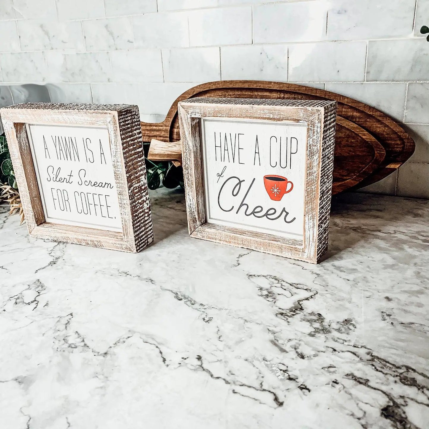 Cup of Cheer Sign for Coffee Bar Holiday Decor
