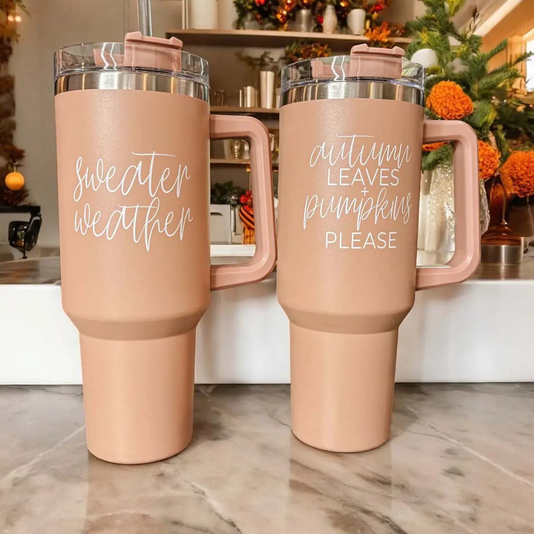 Sweater Weather 40oz Tumbler for Cozy Mornings