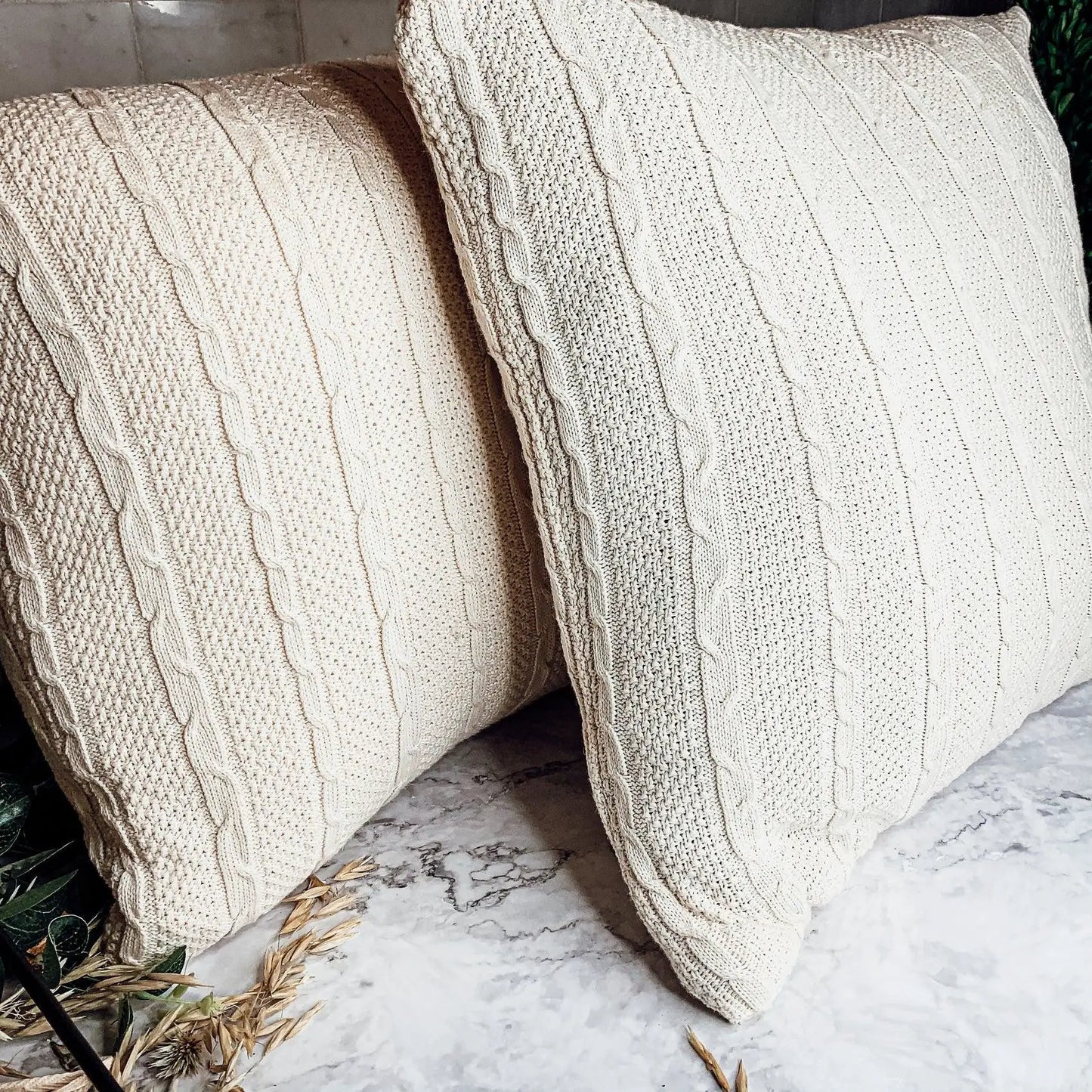 Claret Knit Pillow Case for Cozy Room Accent